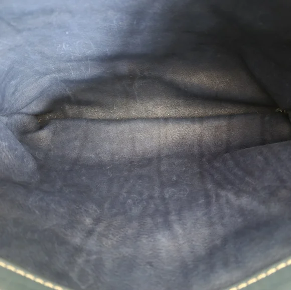 Authentic Coach Navy Blue Suede And Leather 1941 Rogue 36 Tote Bag - Picture 5 of 16